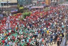রাজধানীতে তারুণ্যের সমাবেশে নেতাকর্মীদের ঢল