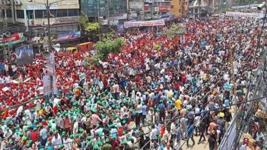 রাজধানীতে তারুণ্যের সমাবেশে নেতাকর্মীদের ঢল